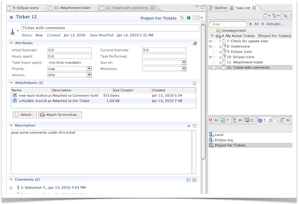 Ticket Editing Page