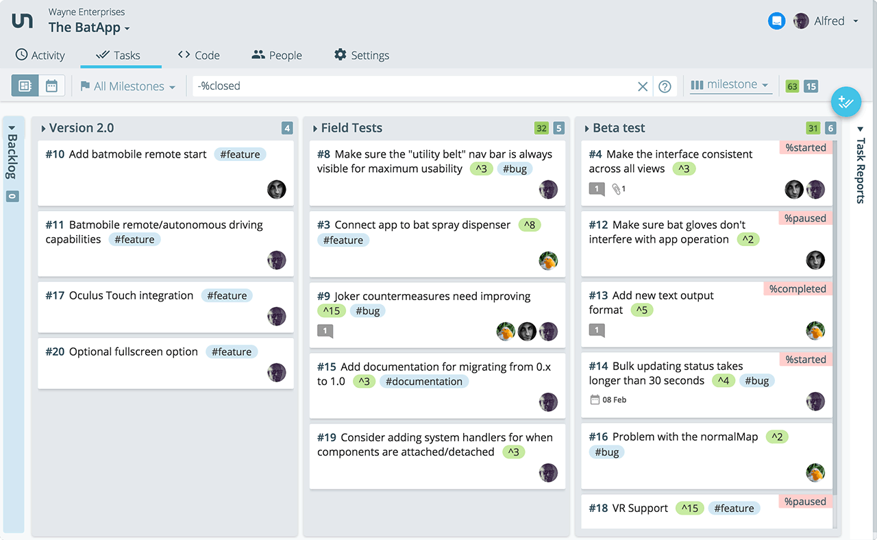 The taskboard