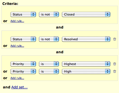 Flexible Ticket Report Criteria